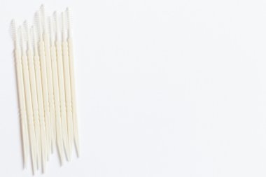 Sözlü aygıt: Beyaz Kağıt arka plan üzerinde kürdan