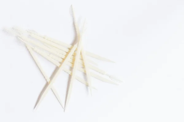 Oral Device : Toothpick on white paper background — Stock Photo, Image