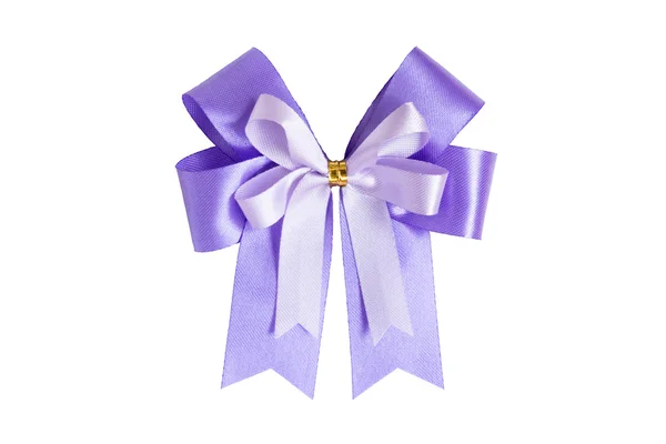 Ribbon bow isolated on white background with clipping path — Stock Photo, Image