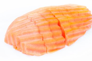 Beyaz arkaplanda papaya