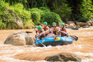 Maetang river rapids üzerinde 15 Haziran 2016 üzerinde rafting Whitewater