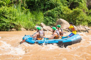 Maetang river rapids üzerinde 15 Haziran 2016 üzerinde rafting Whitewater