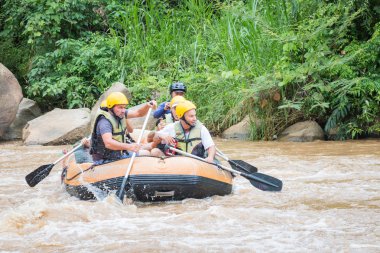 Maetang river rapids üzerinde 15 Haziran 2016 üzerinde rafting Whitewater