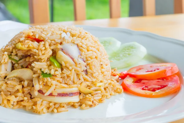 Arroz frito con hierba de limón —  Fotos de Stock