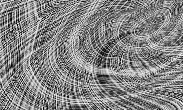 抽象的な背景黒と白螺線形の錯覚 — ストック写真