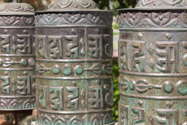 Row Of Old Tibetan Bells — Stock Photo, Image