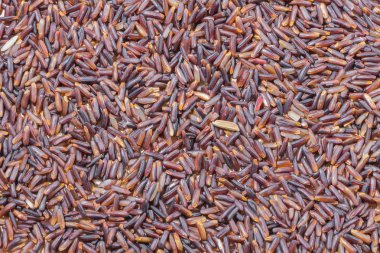 Yakın çekim kahverengi pirinç arka plan