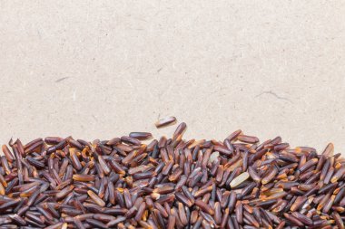 Yakın çekim kahverengi pirinç arka plan