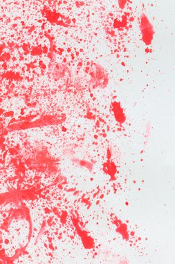 Beyaz Kağıt arka plan üzerinde renkli ve parmak izi dağıtım