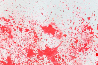 Beyaz Kağıt arka plan üzerinde renkli ve parmak izi dağıtım