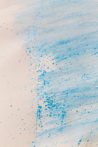 Aquarell bemalt, blau auf weißem Papier Hintergrund — Stockfoto
