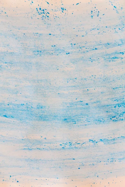 Acquerello dipinto, blu su sfondo di carta bianca — Foto Stock