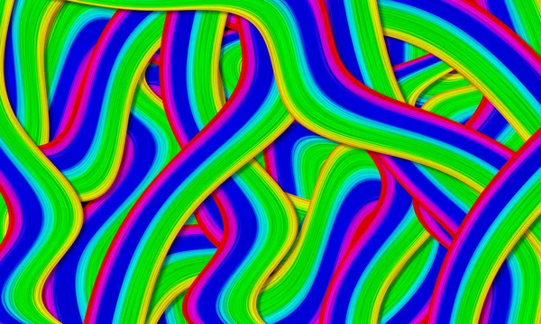 カラフルな波パターンの抽象的な背景 — ストック写真