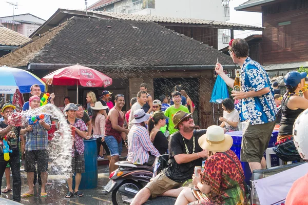 Songkran festival on April 14, 2015 — Stock Photo, Image