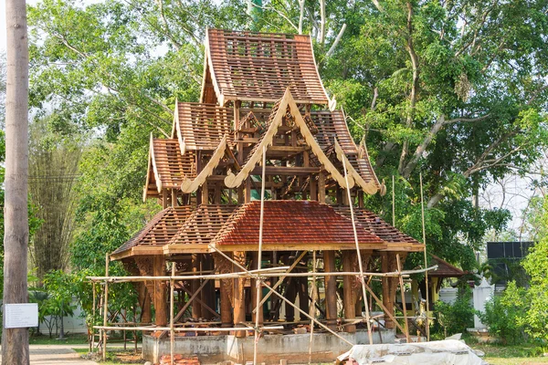 Dřevěný pavilon — Stock fotografie