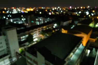 Bokeh şehrin bir bulanıklık arka plan ışık