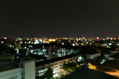 Bokeh şehrin bir bulanıklık arka plan ışık