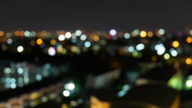 Bokeh şehrin bir bulanıklık arka plan ışık