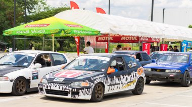 Chiang Mai, Tayland - Haziran 06: Tekerlek için tanımsız sürücüleri yarış-