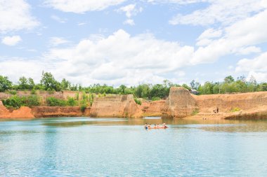 Büyük Kanyon chiang mai, taş ocağı gölet Chian gölde yüzmek için