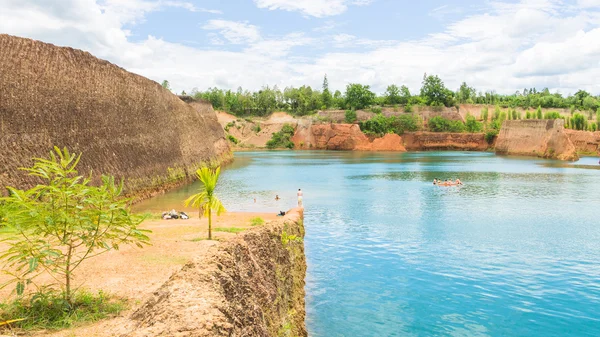 Grand canyon chiang mai, quarry pond for swimming lake at Chian — стоковое фото