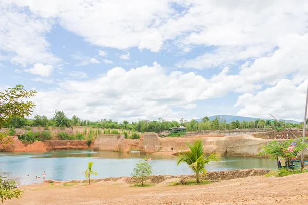 Grand canyon chiang mai, quarry pond for swimming lake at Chian — стоковое фото