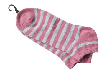 Cotton socks isolated on white background