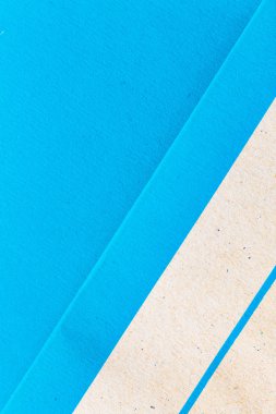 Boş kağıt, mavi zemin üzerine mavi kağıt not defteri