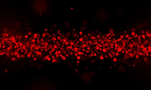 Red glitter sparkle on black background — Stock Photo, Image