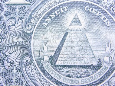 Bir detay üzerinde ABD $1 dolar
