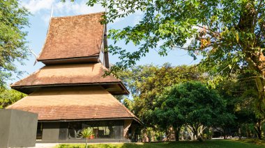 Baandam Tay tarzında geleneksel ahşap ev Chiang Rai, Tayland