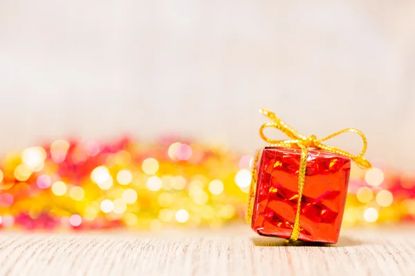 Fondo de Navidad con cajas de regalo sobre fondo suave — Foto de Stock