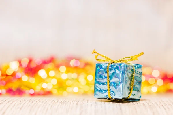 Fondo de Navidad con cajas de regalo sobre fondo suave — Foto de Stock