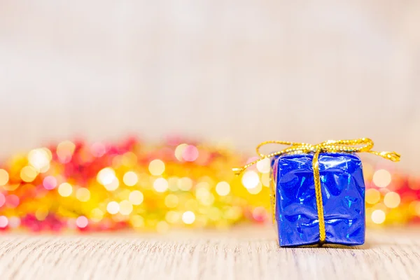 Fondo de Navidad con cajas de regalo sobre fondo suave — Foto de Stock