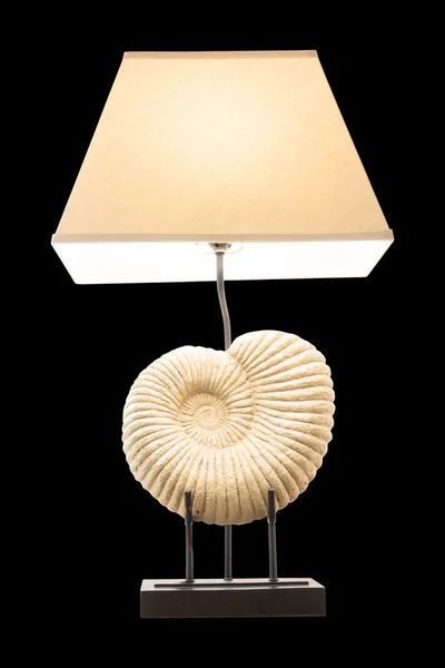 Lighting home lamp isolated on black background — Stock Photo, Image