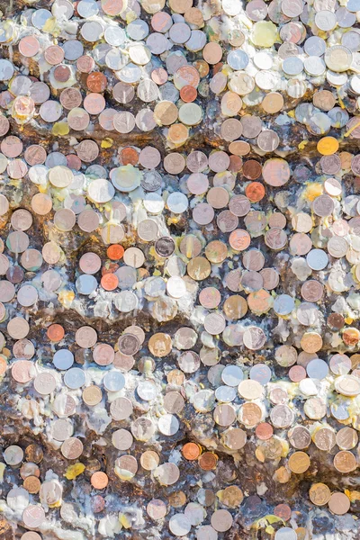 The wall of coin — Stock Photo, Image