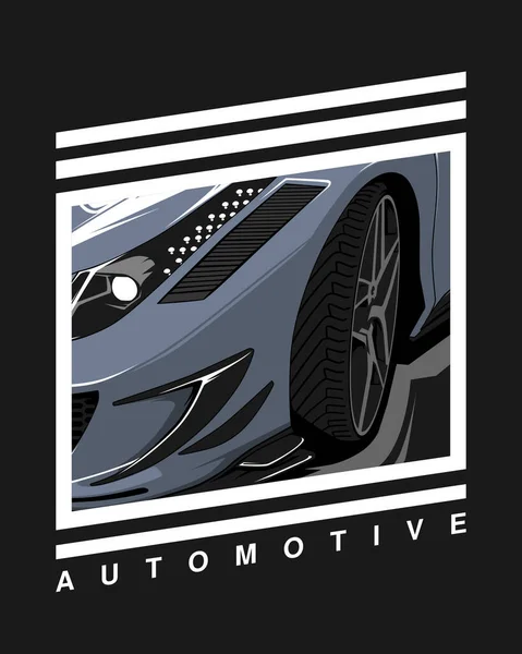 Motoryzacja Sport Samochodowy Tle Ilustracja — Wektor stockowy