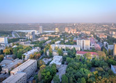 Şehir, donetsk, Ukrayna'nın görünümü