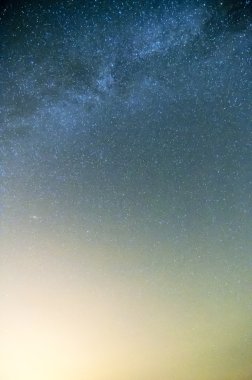 gece gökyüzü, doğal arka plan üzerinde Samanyolu