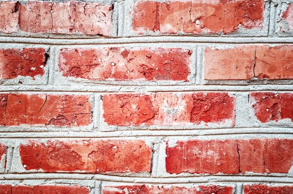 Primer plano pared de ladrillo rojo —  Fotos de Stock