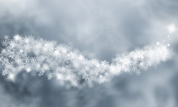 Sneeuwvlok textuur, abstracte decoratieve winter achtergrond — Stockfoto