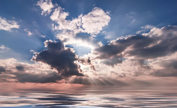 Mooie bewolkte hemel — Stockfoto