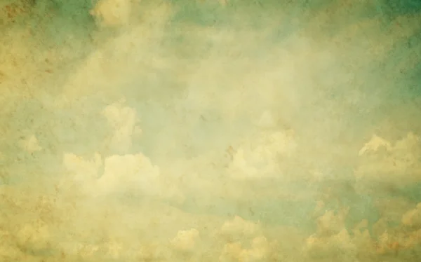 Retro-Bild, schöner Himmel, natürliche Sommer Hintergrund mit vi — Stockfoto