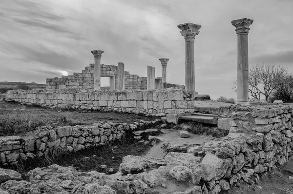 Las ruinas de la colonia griega Khersones, Sebastopol — Foto de Stock