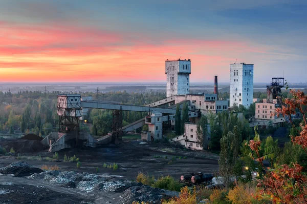 Vue de la mine de charbon. Donetsk, Ukraine — Photo
