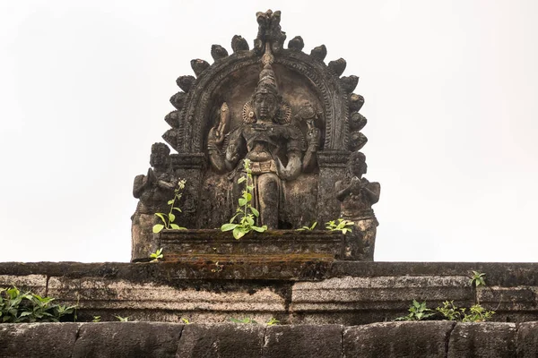 Mayiladuthurai Tamil Nadu India Februari 2020 Een Verweerde Stenen Sculptuur — Stockfoto