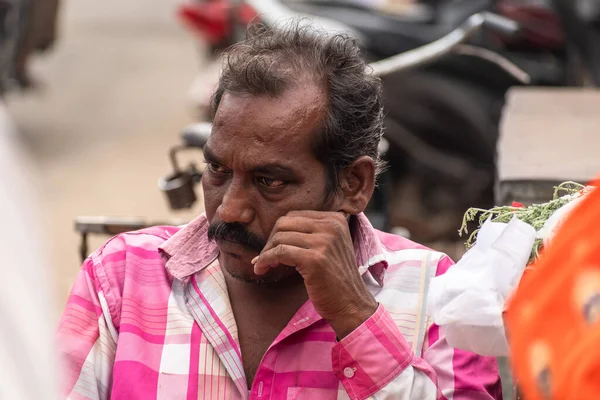 Mayiladuthurai Tamil Nadu India Febbraio 2020 Ritratto Candido Indiano Mezza — Foto Stock