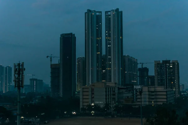 Ein Frühmorgendliches Stadtbild Der Skyline Der Gebäude Des Vororts Kandivali — Stockfoto