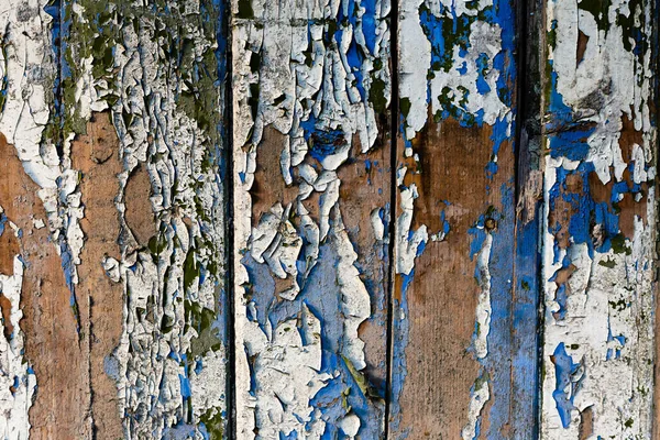 Vecchio Pannello Legno Dipinto Sfondo — Foto Stock