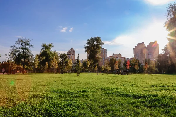 Comienzo Del Otoño Los Primeros Signos Del Otoño Ucrania Kiev —  Fotos de Stock